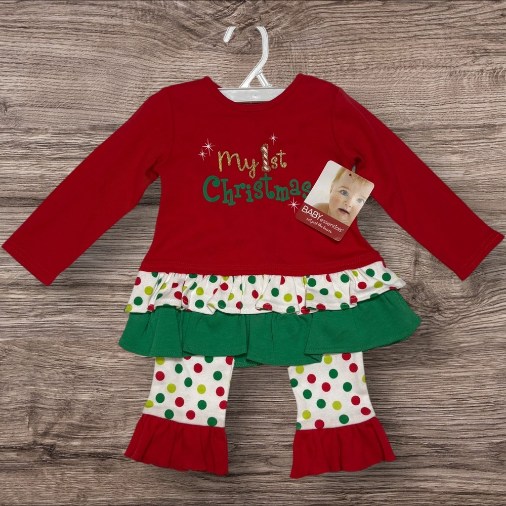 Baby Essentials Red Holiday Outfit